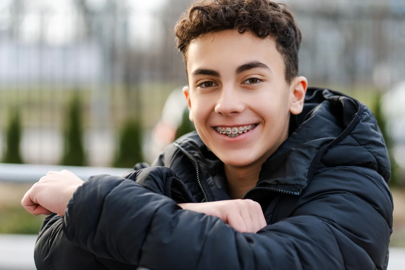 Teen patient smiling