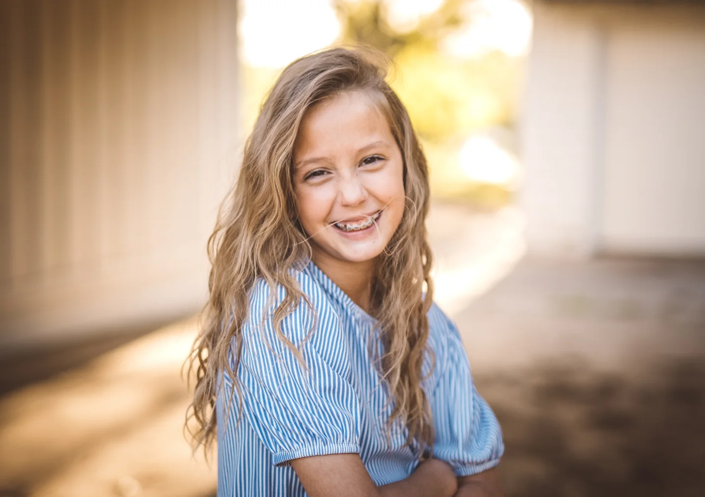 Young patient smiling