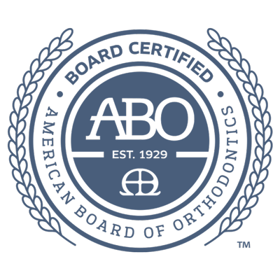 American Board of Orthodontics board certified seal